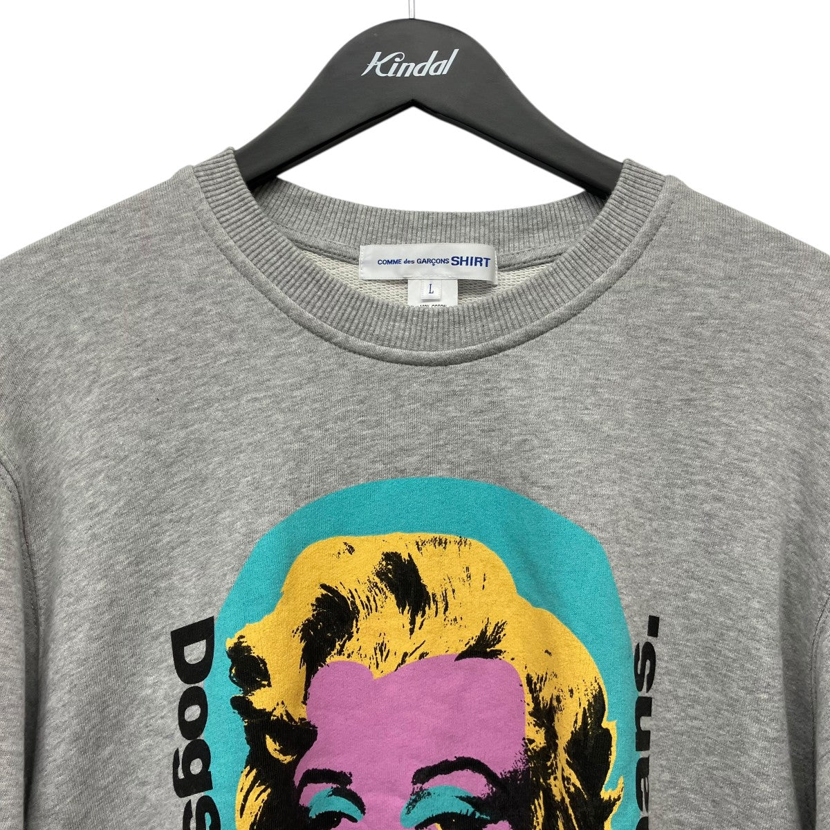 COMME des GARCONS SHIRT Andy Warhol マリリン モンロースウェットトレーナーFM-T002 古着・中古-3枚目のアイテム画像