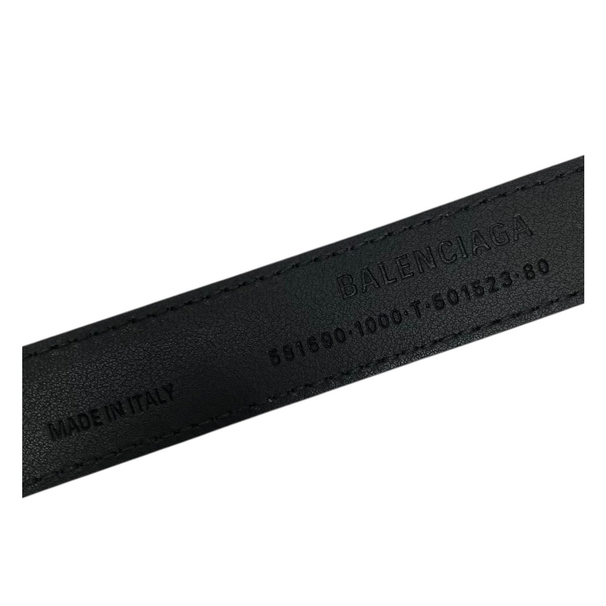 BALENCIAGA(バレンシアガ) 「BB THIN BELT」レザーベルト 581690