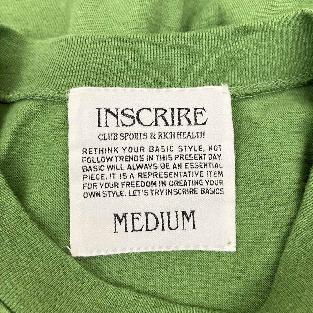 INSCRIRE プリントTシャツ125SS-BC111B 古着・中古-5枚目のアイテム画像
