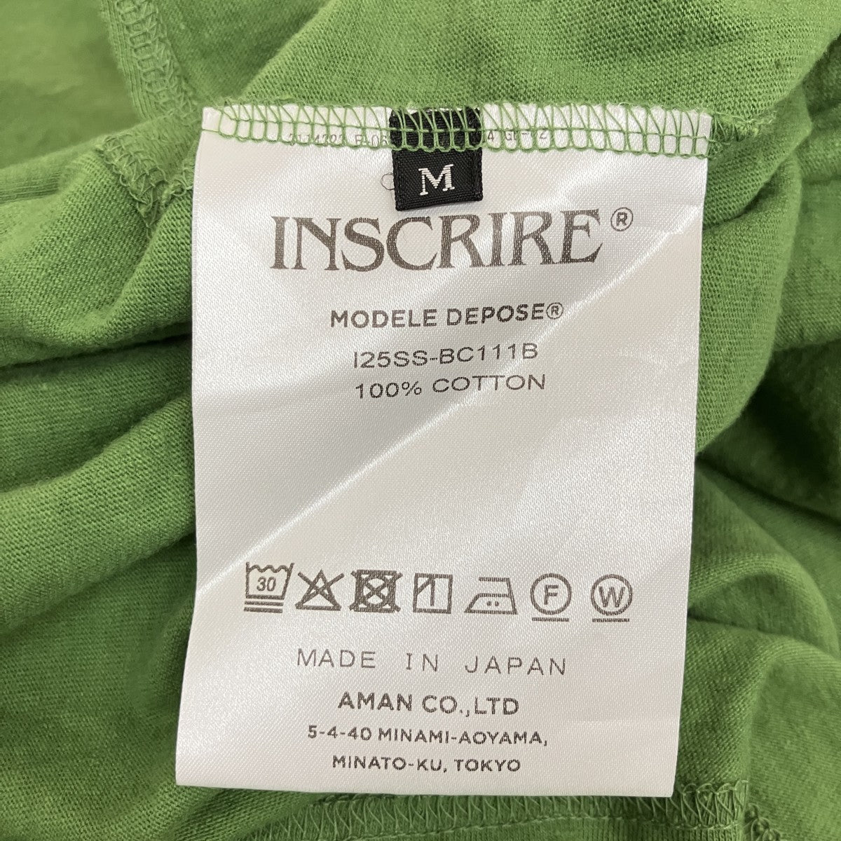 INSCRIRE プリントTシャツ125SS-BC111B 古着・中古-6枚目のアイテム画像