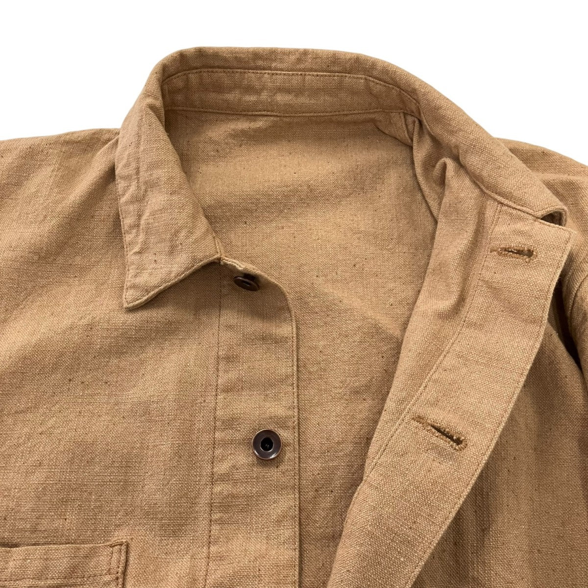 Be prepared×awasa naturally coloured cotton duck coverall jacketカバーオールaws5-be002 古着・中古-4枚目のアイテム画像
