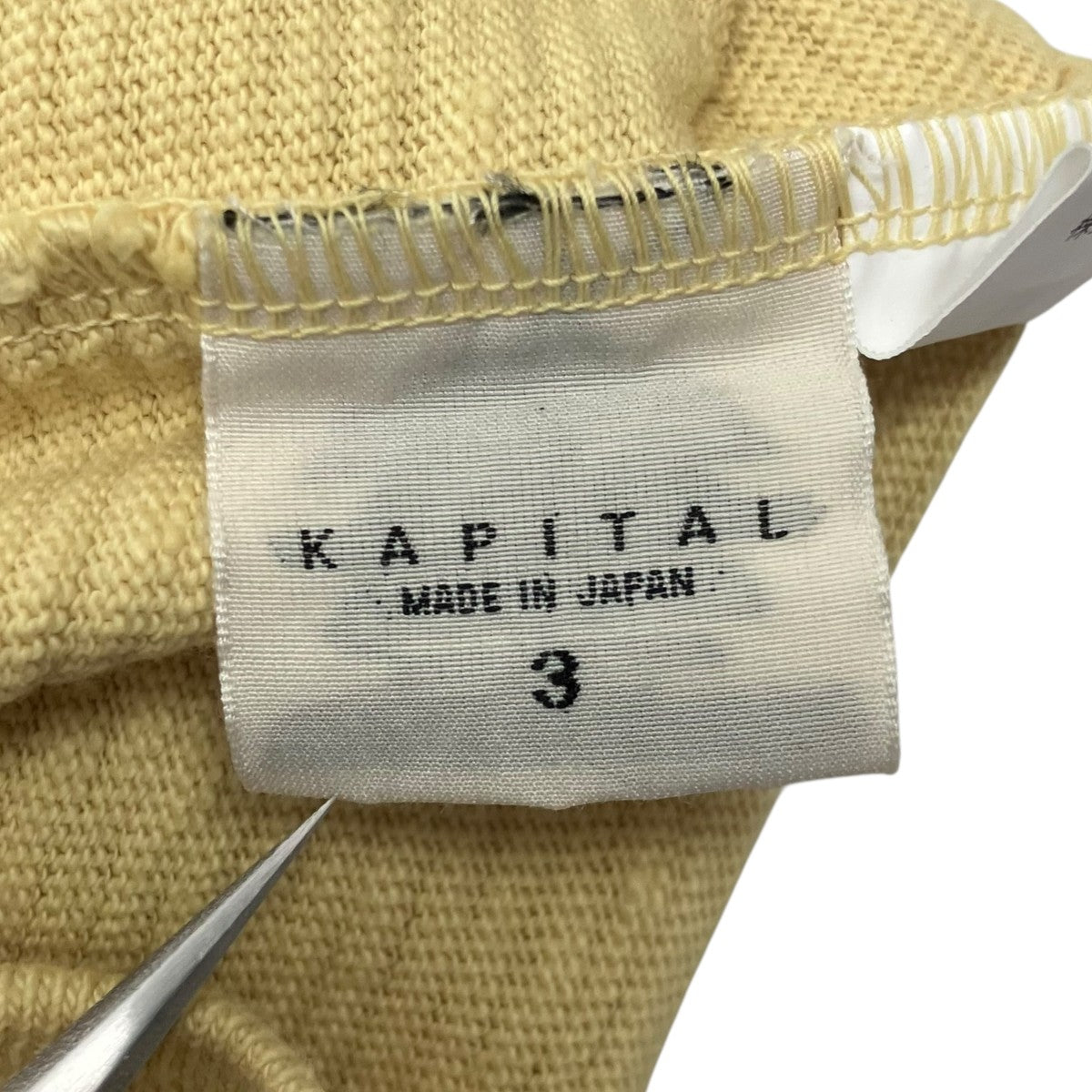 KAPITAL アミューズニットポケットTシャツEK-1410SC 古着・中古-5枚目のアイテム画像