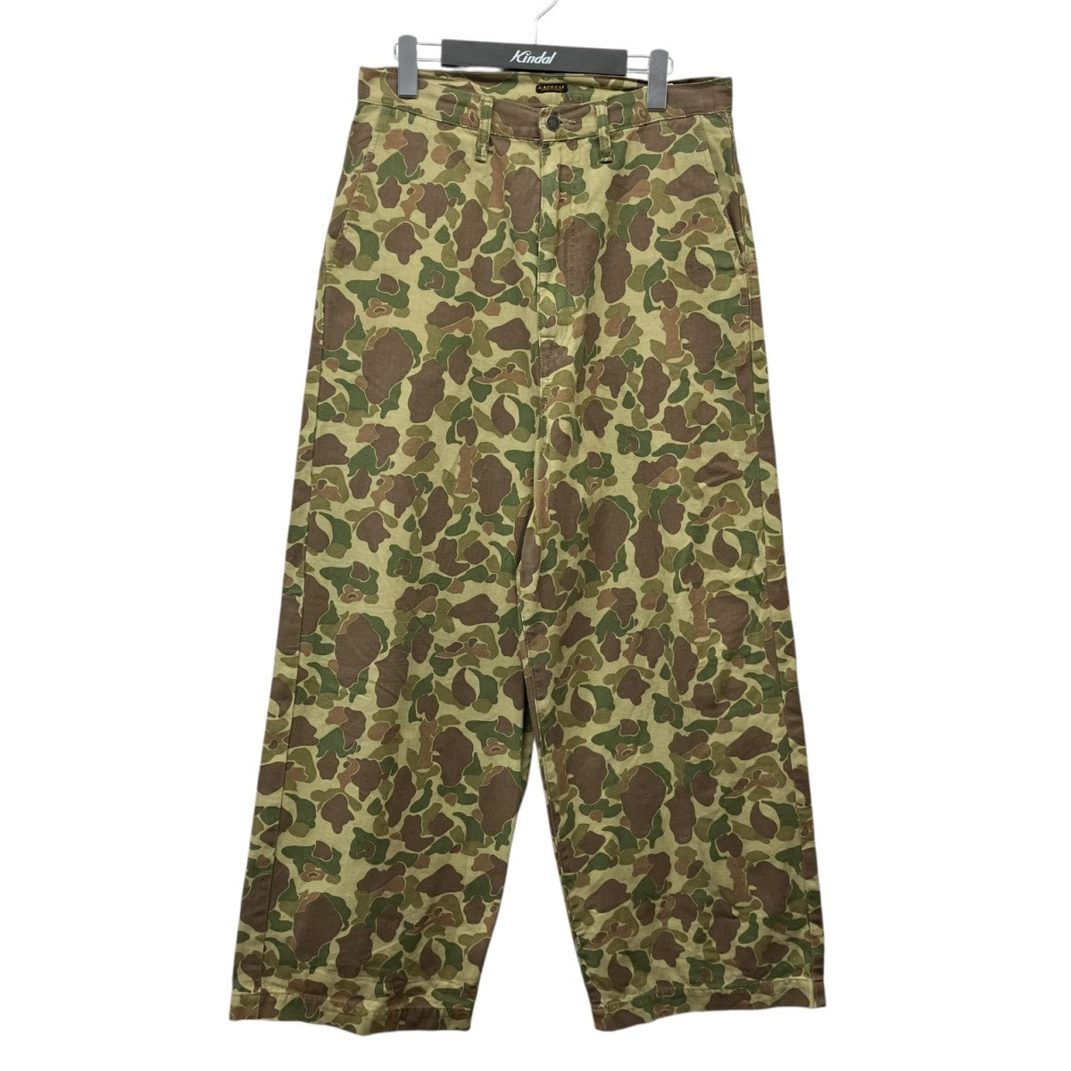 KAPITAL Hunter Camo Herringbone PantsカモワイドパンツEK-1770LP 古着・中古-1枚目のアイテム画像