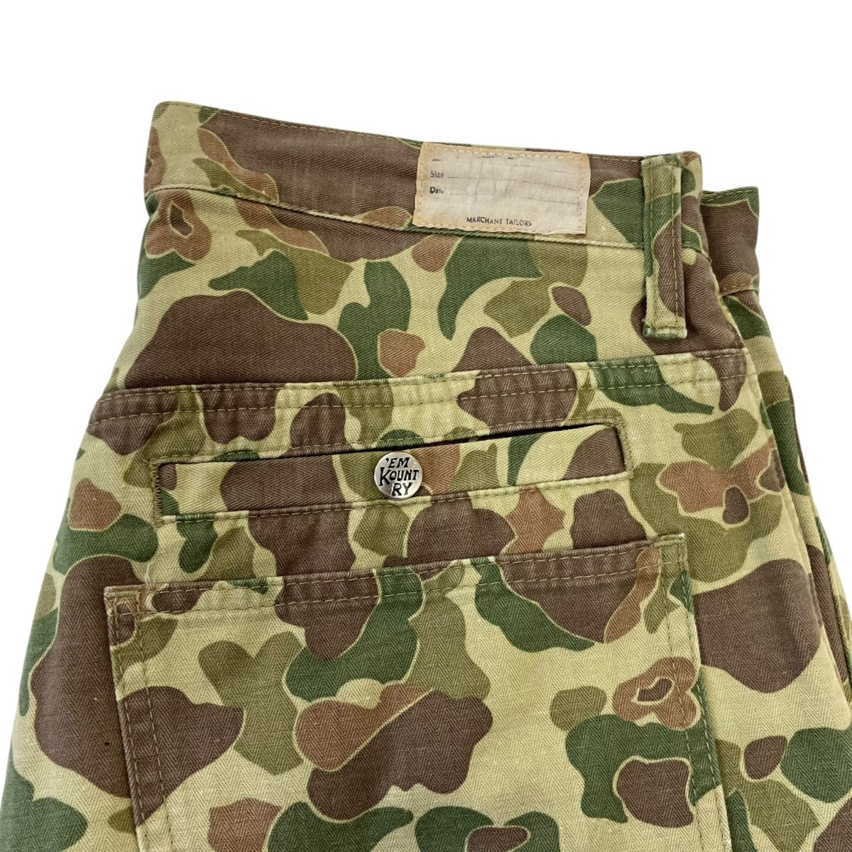 KAPITAL Hunter Camo Herringbone PantsカモワイドパンツEK-1770LP 古着・中古-7枚目のアイテム画像