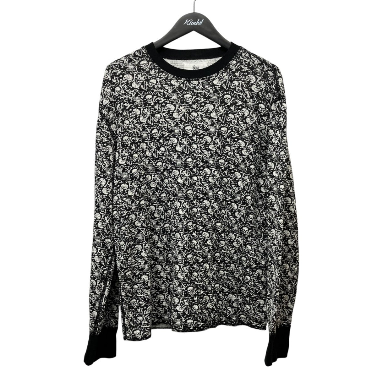 stussy PIGMENT DYED LS THERMALワッフルニットサーマルロングカットソー1140396 古着・中古-1枚目のアイテム画像