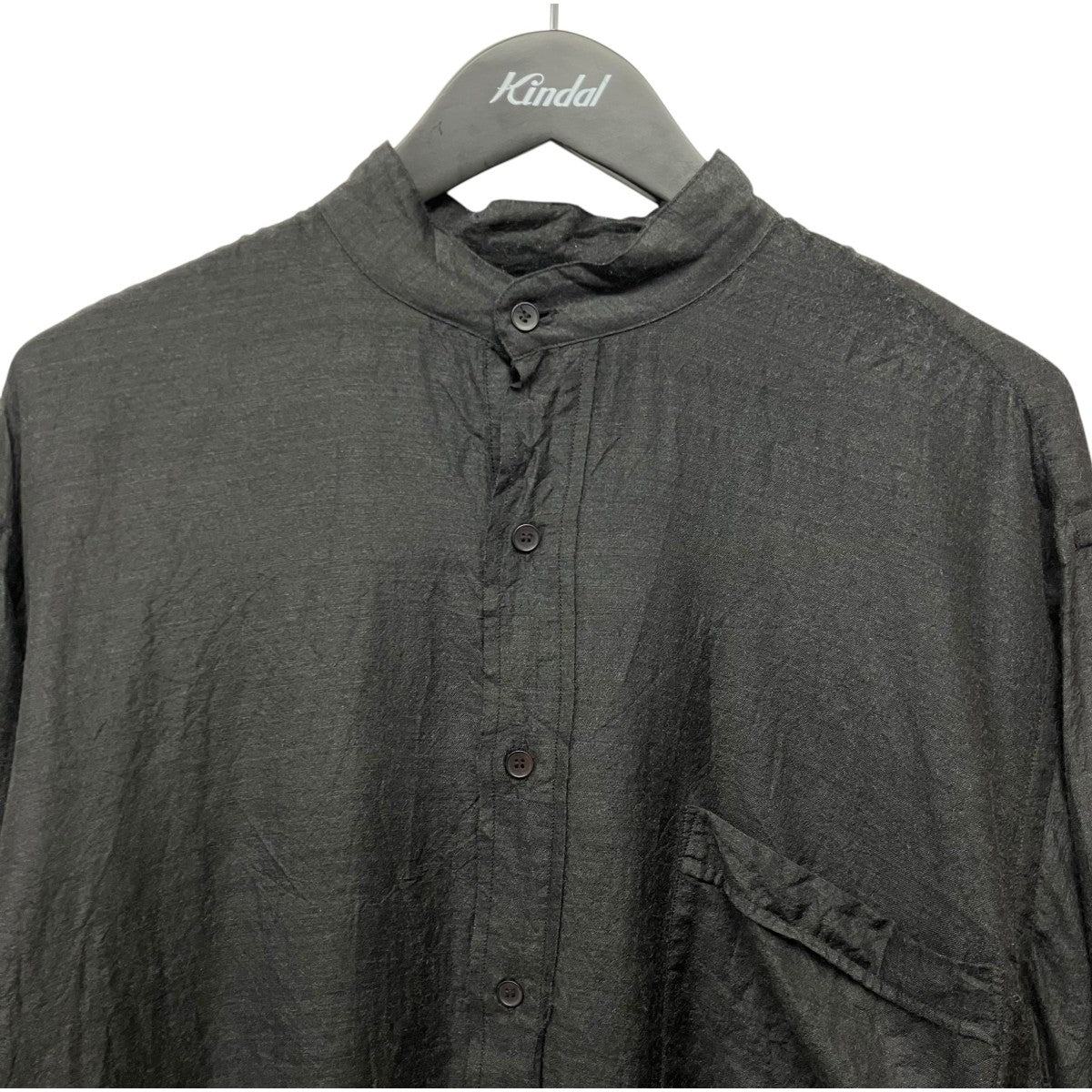 comoli ウールシルク　プルオーバーシャツ　24ss COMOLI(コモリ) 24SS ウールシルクプルオーバーシャツ Z01-02009
