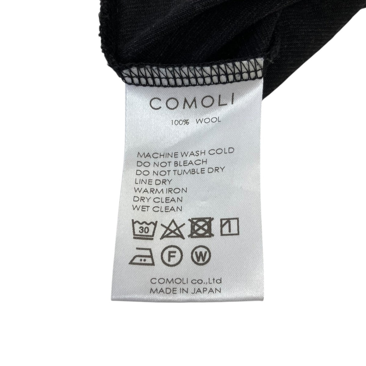 COMOLI 22SSサマーウール天竺TシャツV01-05007 古着・中古-6枚目のアイテム画像