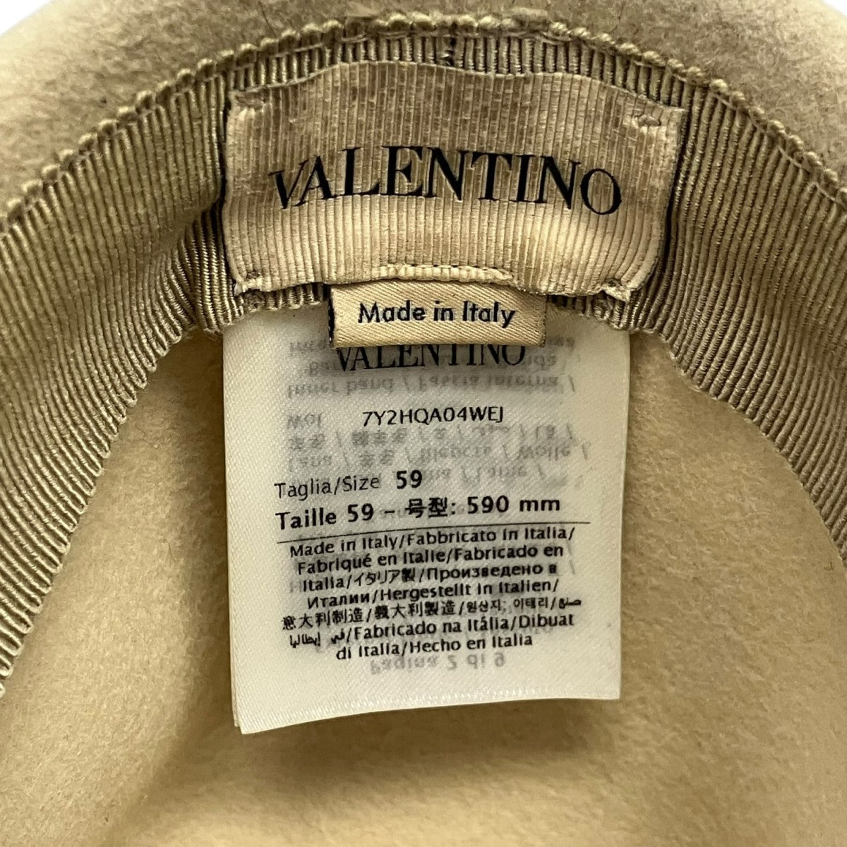 VALENTINO Vロゴハット7Y2HQ04WEJ 古着・中古-4枚目のアイテム画像