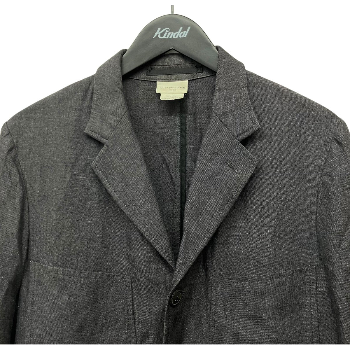 DRIES VAN NOTEN ノッチドラペル4Bジャケット 古着・中古-3枚目のアイテム画像