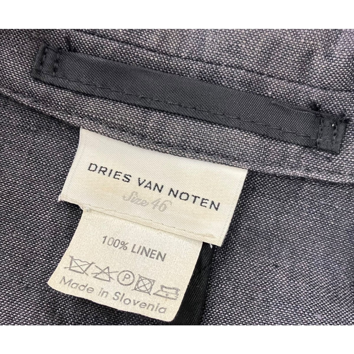 DRIES VAN NOTEN ノッチドラペル4Bジャケット 古着・中古-5枚目のアイテム画像