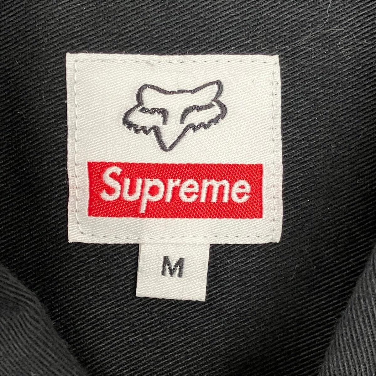 Supreme×FOX RACING 19AWHONDA FOX Racing Work Shirt刺繍ワークシャツ 古着・中古-6枚目のアイテム画像