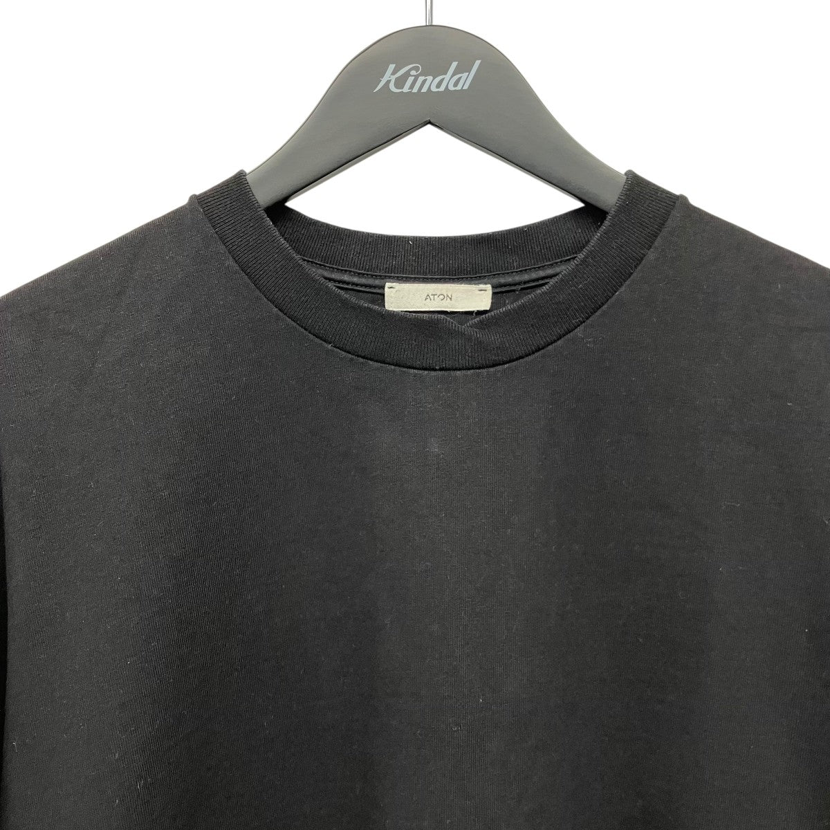 ATON Cotton Shortsleeve T ShirtクルーネックTシャツ416932 古着・中古-3枚目のアイテム画像
