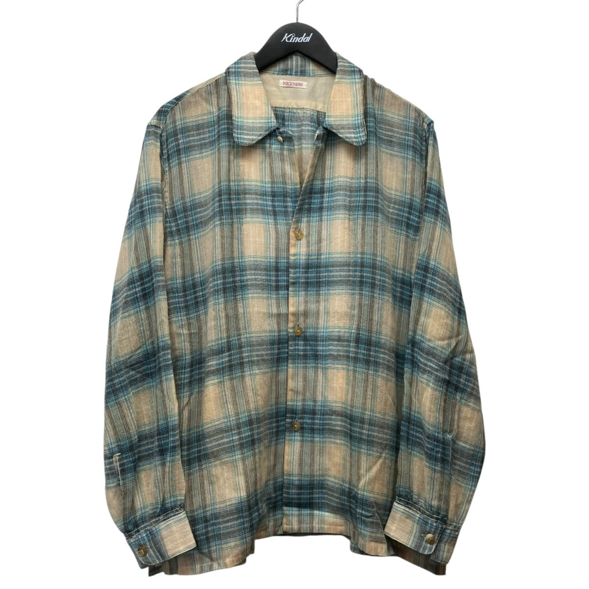 25AW　「THOM」 マルチカラーオンブレオープンカラージャケットシャツ NN-2701Y16
