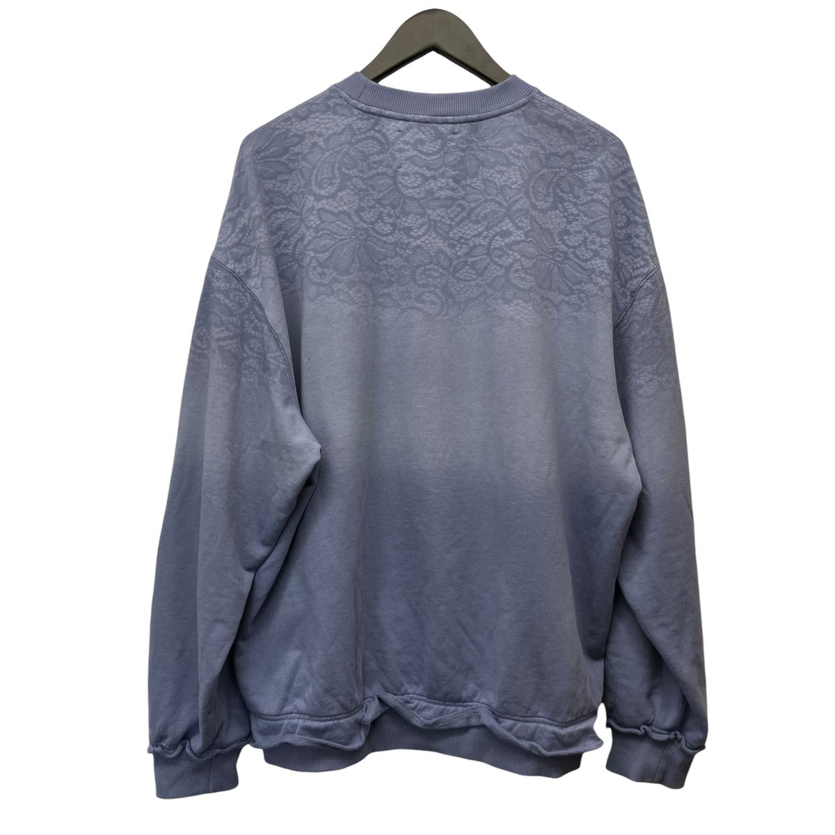 MAISON SPECIAL Lace Spray Dye Prime-Over Crew Neck Sweatshirtレースオーバークルーネックスウェット 古着・中古-2枚目のアイテム画像