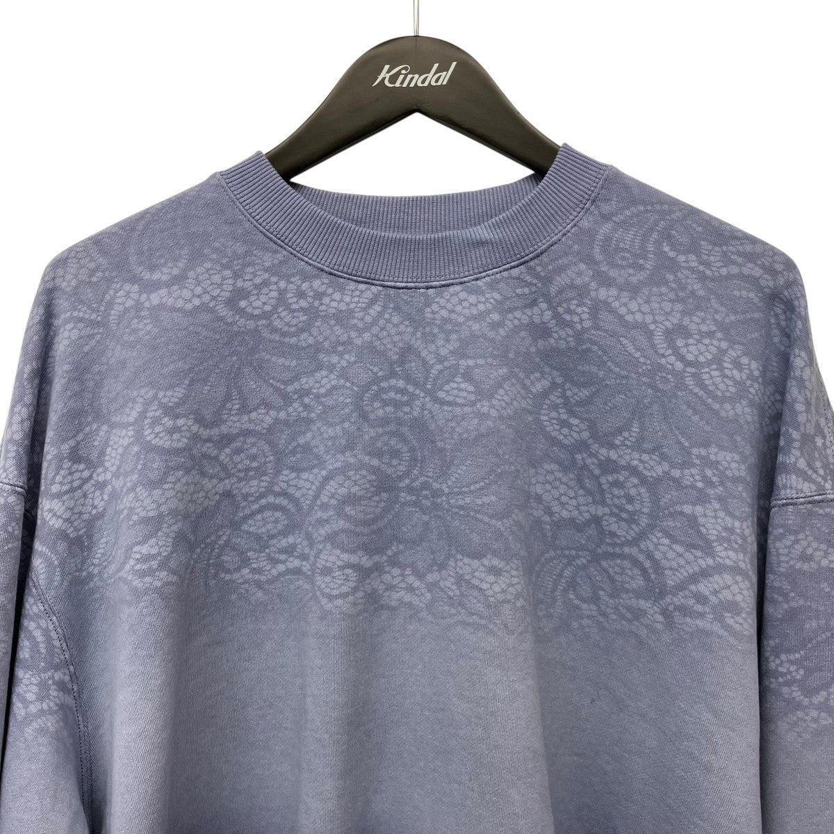 MAISON SPECIAL Lace Spray Dye Prime-Over Crew Neck Sweatshirtレースオーバークルーネックスウェット 古着・中古-3枚目のアイテム画像