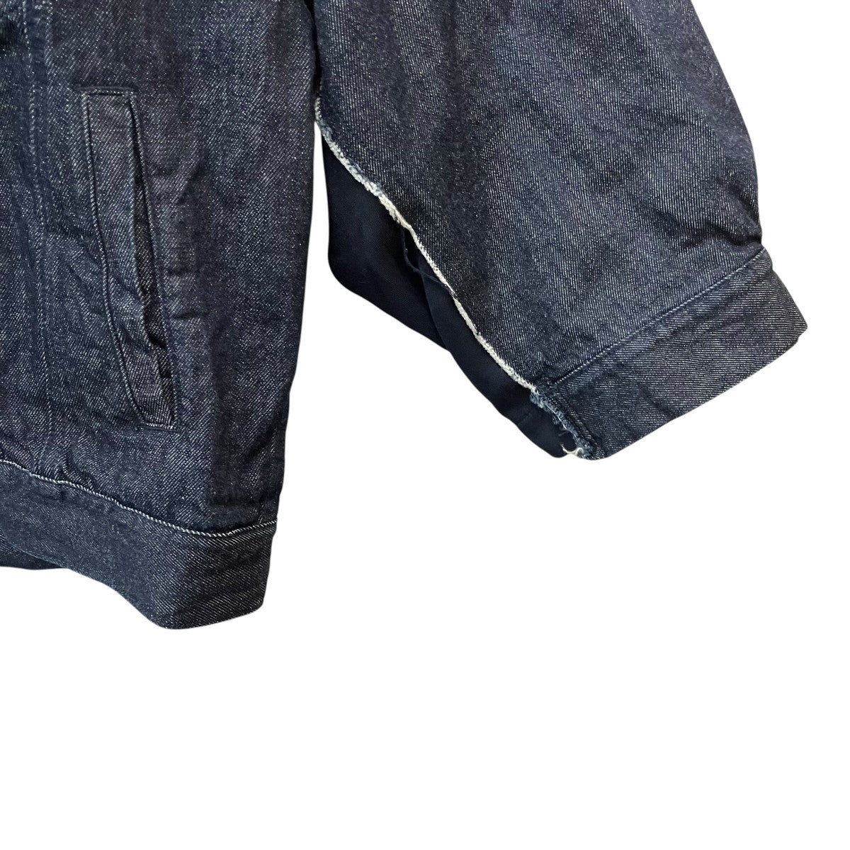 MAISON SPECIAL Denim Docking Prime-Over Peaked Lapel Jacketデニムドッキングプライムジャケット 古着・中古-5枚目のアイテム画像