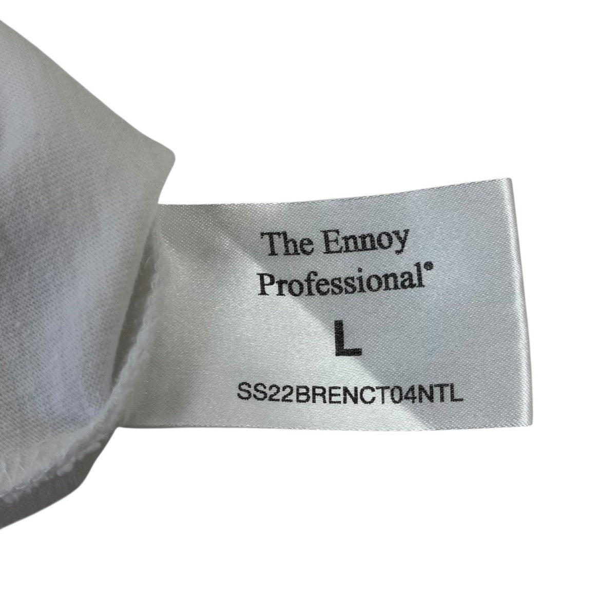 THE ENNOY PROFESSIONAL ロゴ刺繍TシャツSS22BRENCT04NTL 古着・中古-6枚目のアイテム画像
