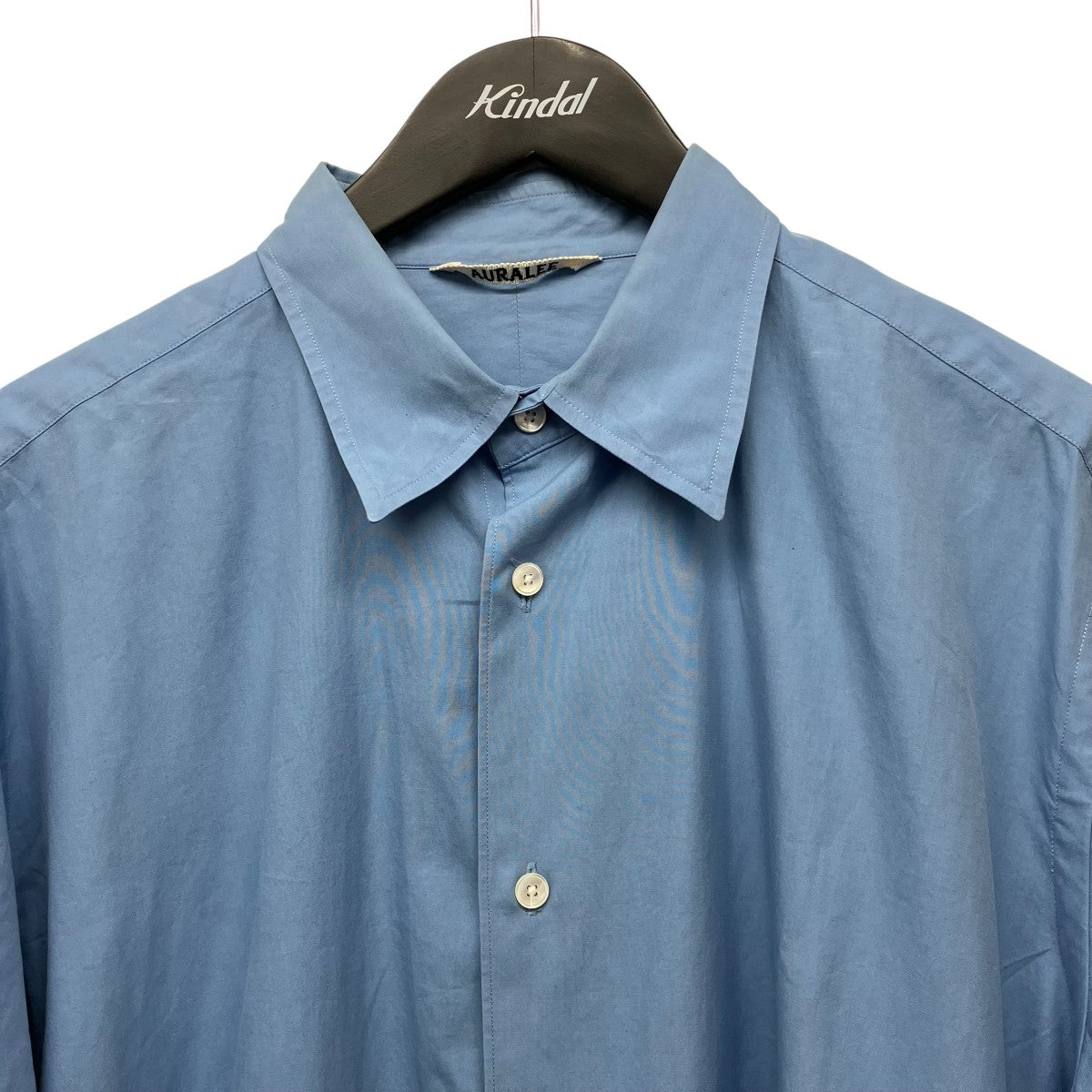 AURALEE WASHED FINX TWILL SHIRTフィンクスコットンシャツA23AS01TN 古着・中古-3枚目のアイテム画像