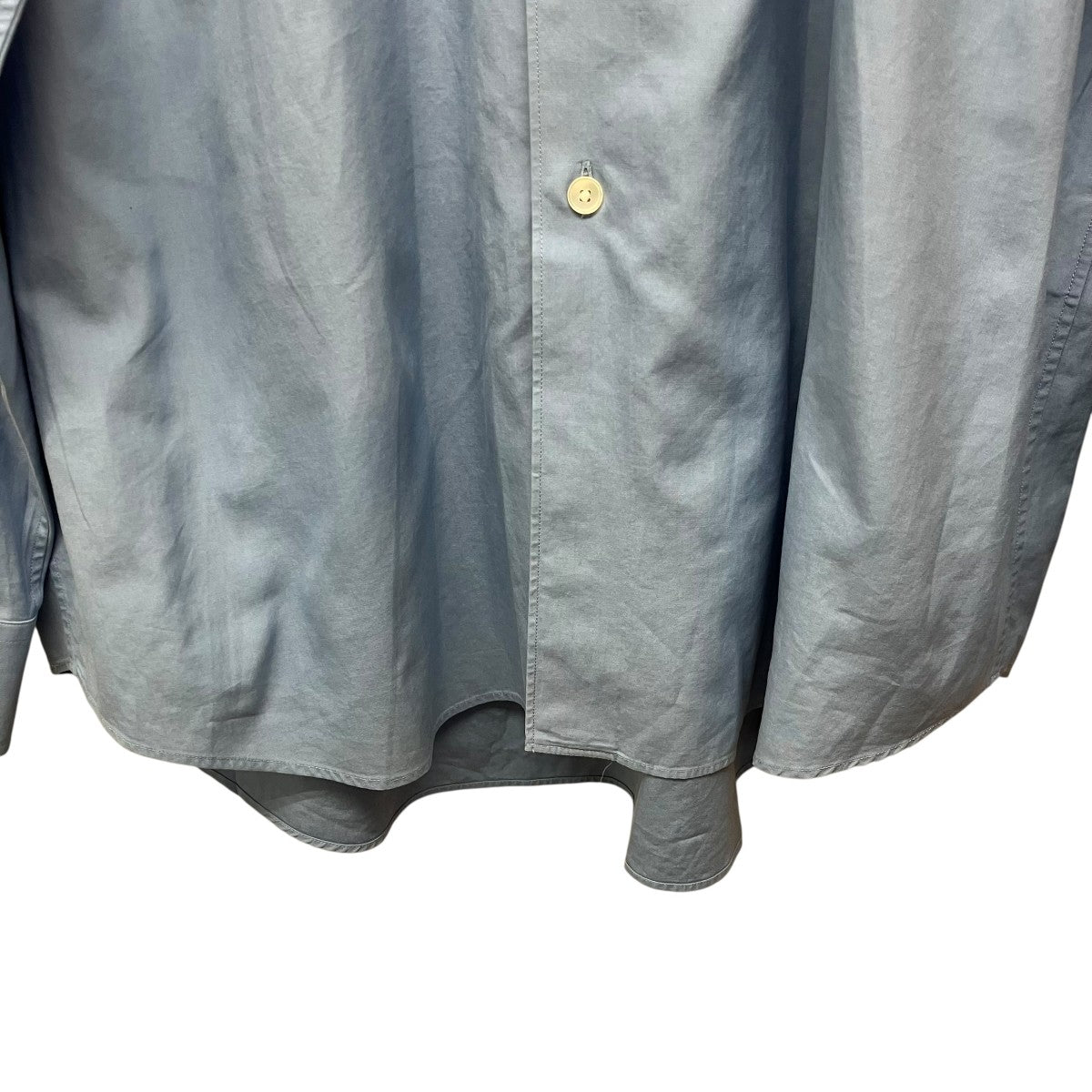 AURALEE WASHED FINX TWILL SHIRTフィンクスコットンシャツA23AS01TN 古着・中古-4枚目のアイテム画像
