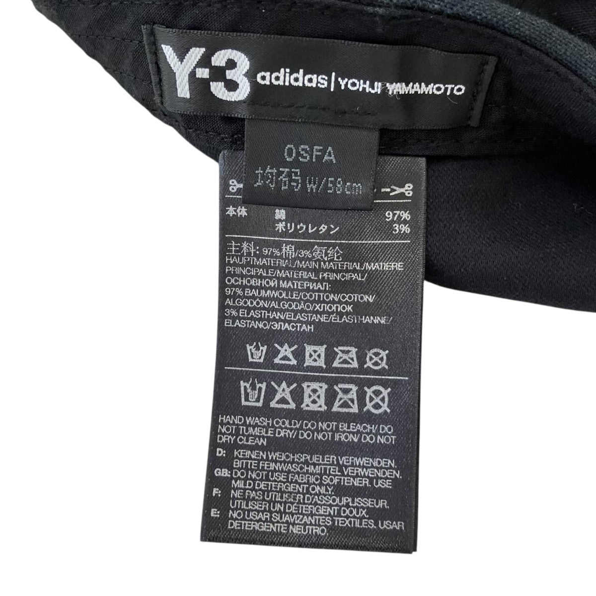 Y-3 Y-3 CH1 CAPロゴキャップGK3127 古着・中古-3枚目のアイテム画像
