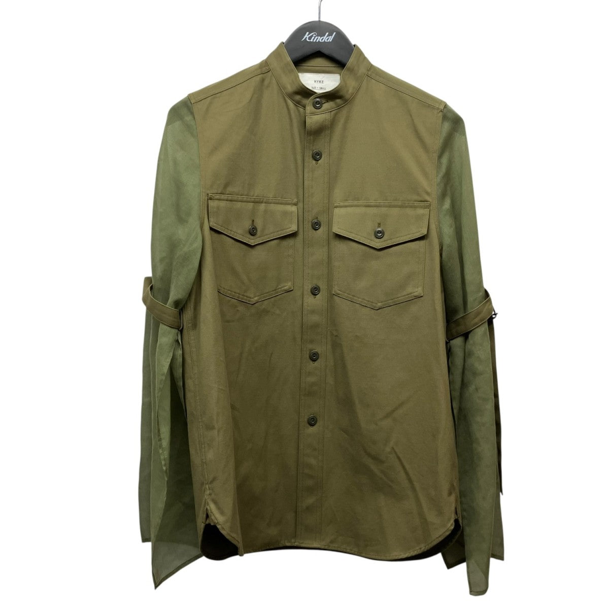 HYKE ミリタリースリーブシアーシャツ15195 古着・中古-1枚目のアイテム画像