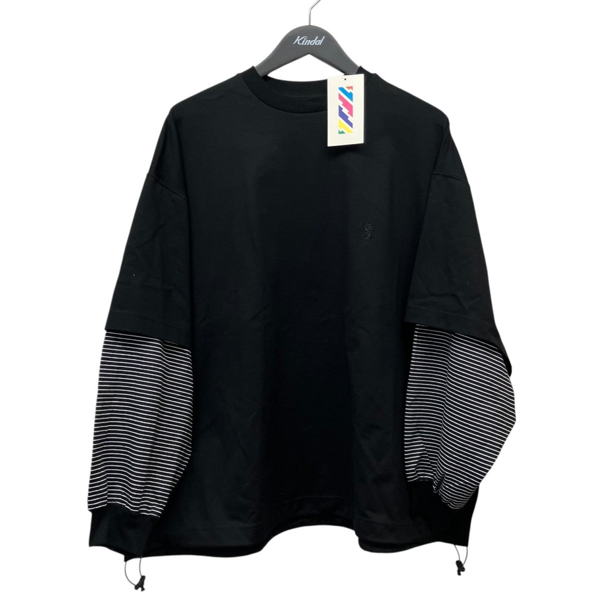is-ness BALLOON LAYERED LONGSLEEVE T SHIRTバルーンレイヤードロングカットソー1007AWCS02 古着・中古-1枚目のアイテム画像