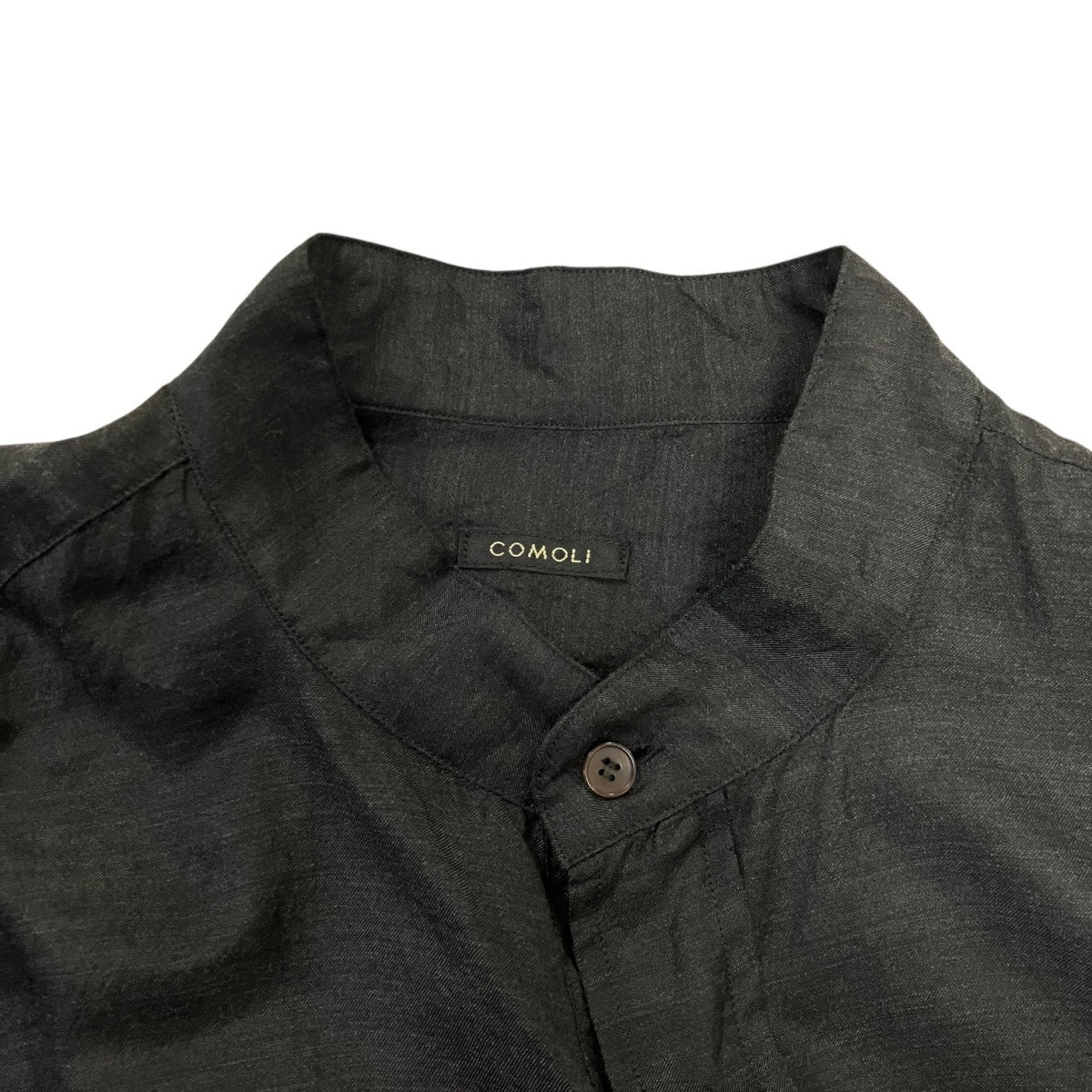 COMOLI 25SSウールシルクプルオーバーシャツB01-02005 古着・中古-3枚目のアイテム画像