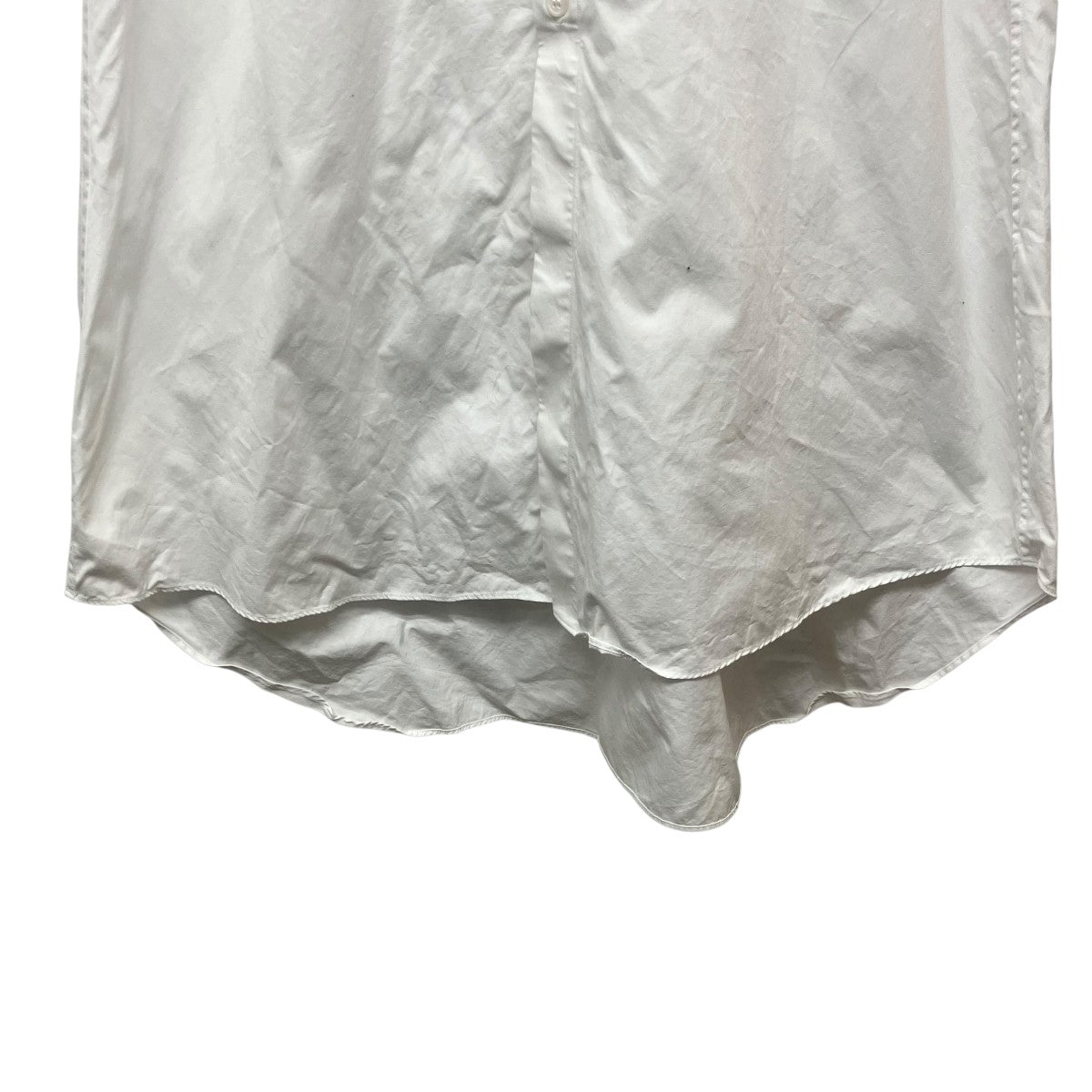GROUND Y 21SSCotton Broad Collar Cutoff Short Sleeves Shirt半袖ブラウスGT-B10-001 古着・中古-4枚目のアイテム画像