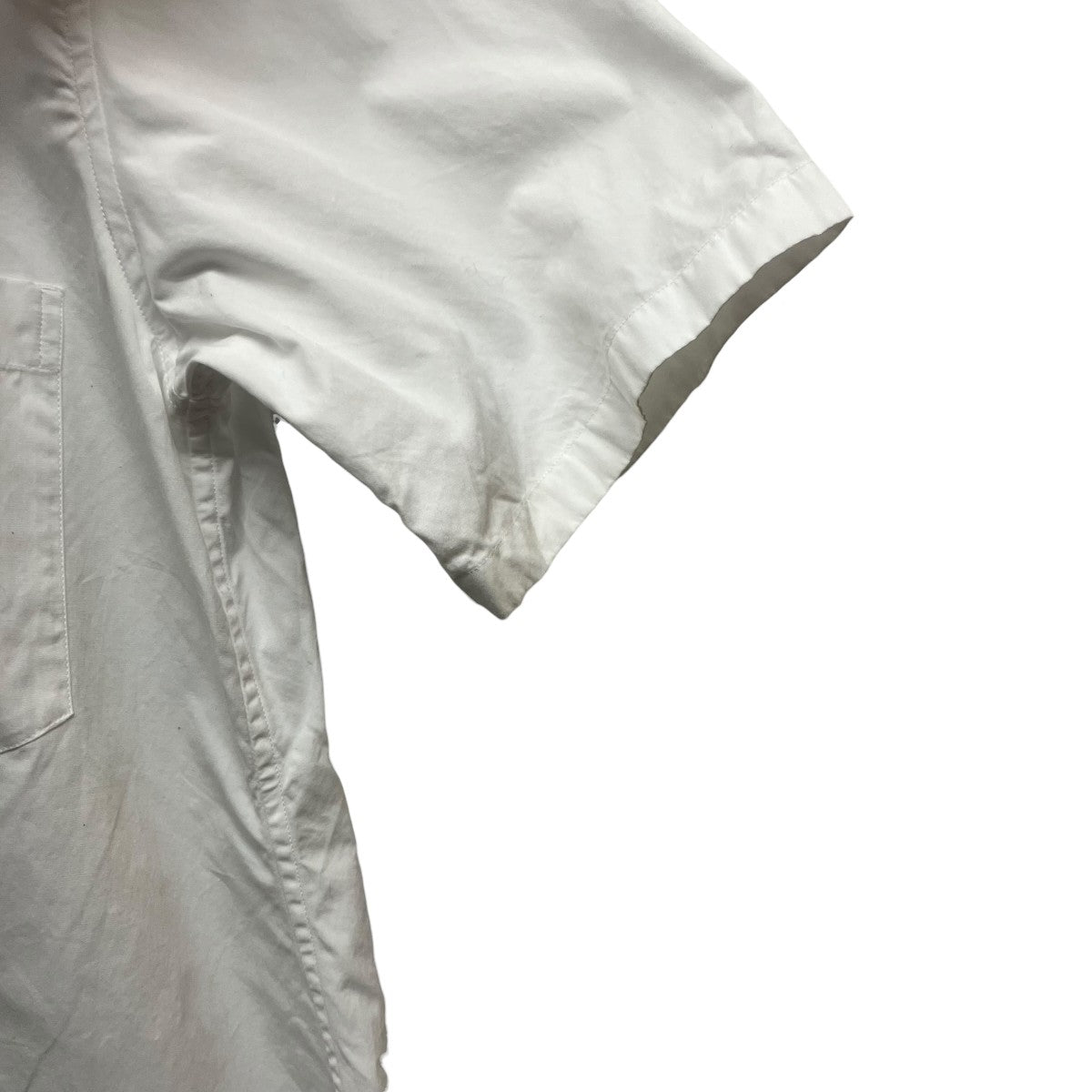 GROUND Y 21SSCotton Broad Collar Cutoff Short Sleeves Shirt半袖ブラウスGT-B10-001 古着・中古-5枚目のアイテム画像