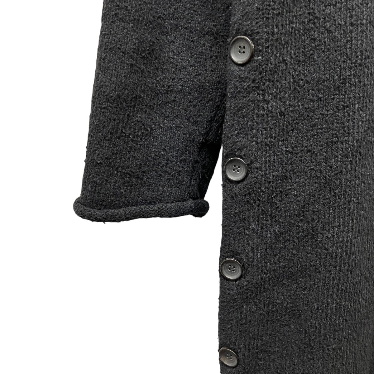 cotton high neck knitting dressタートルネックサイドボタンニットワンピース1025204003