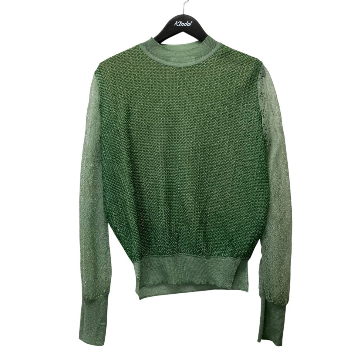 mame kurogouchi Wrapping Knit PulloveレイヤードニットシースルーカットソーMM20SS-KN037 古着・中古-1枚目のアイテム画像