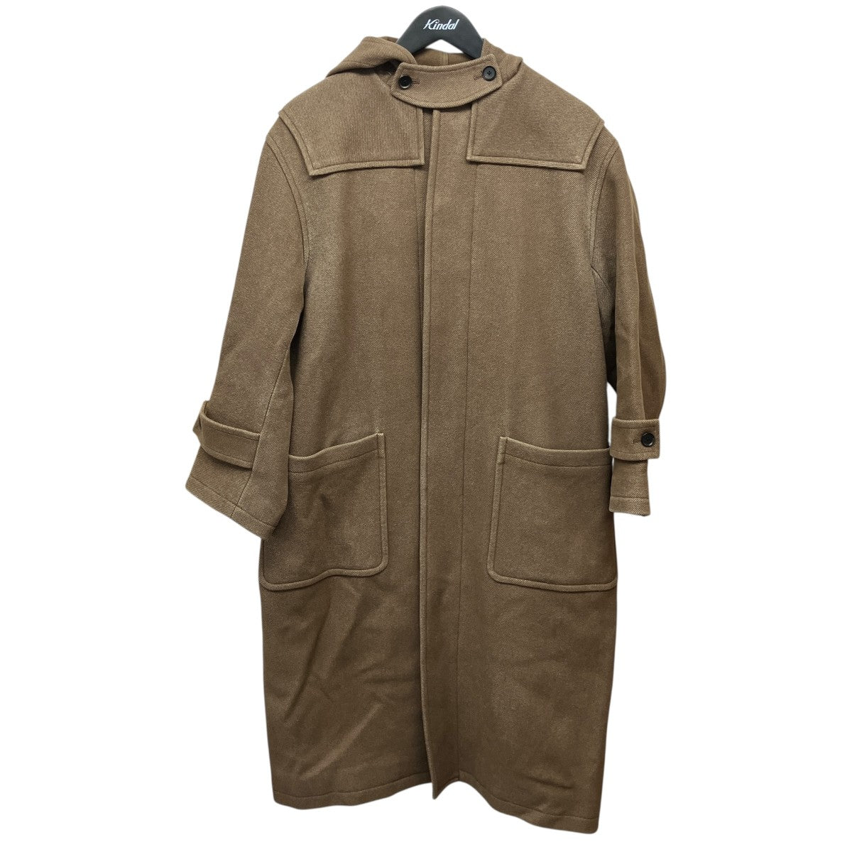 WOOL SILK MELTON DUFFLE COATフーデッドダッフルコートA9AC04SN