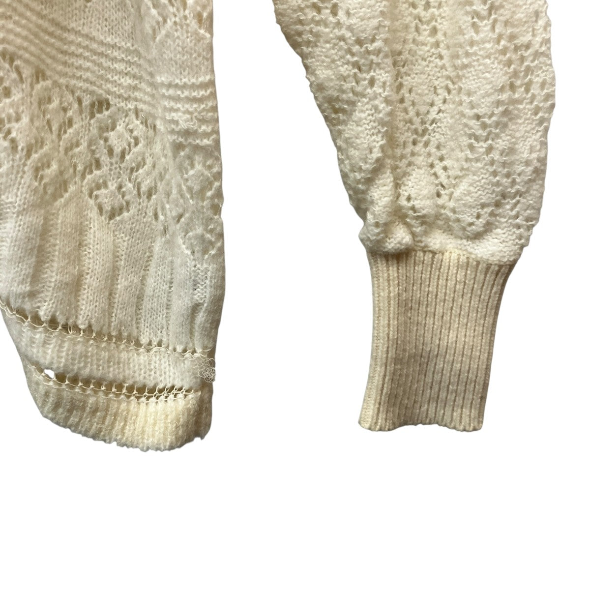 19AWMixed Cable Knit PulloverハイネックケーブルニットセーターMM19AW-KN060