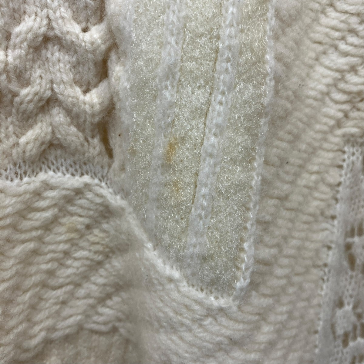 19AWMixed Cable Knit PulloverハイネックケーブルニットセーターMM19AW-KN060