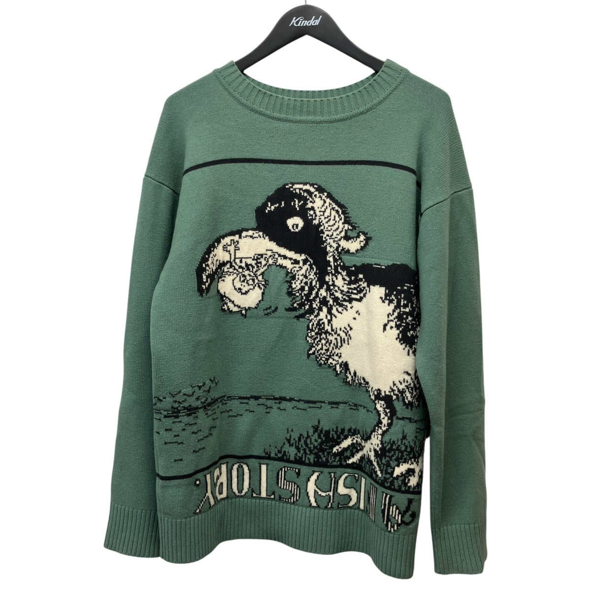 23AWtrick art intarsia pulloverブラフィックセーター1135210003