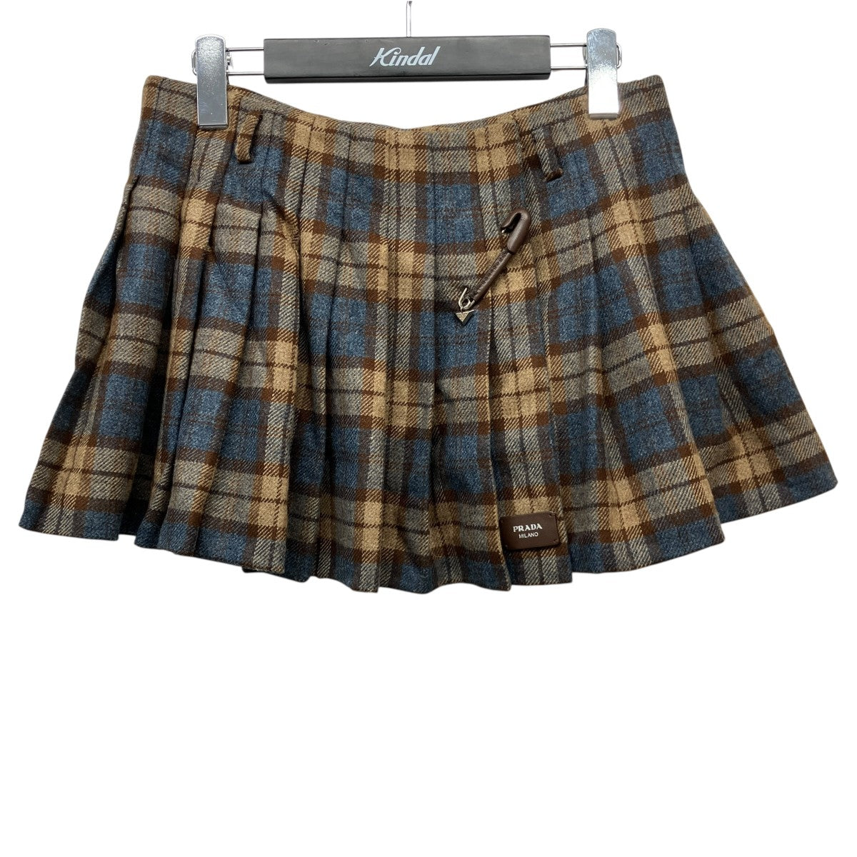 PRADA(プラダ) 24AWチェックウールツイルミニスカートP106YE P106YE