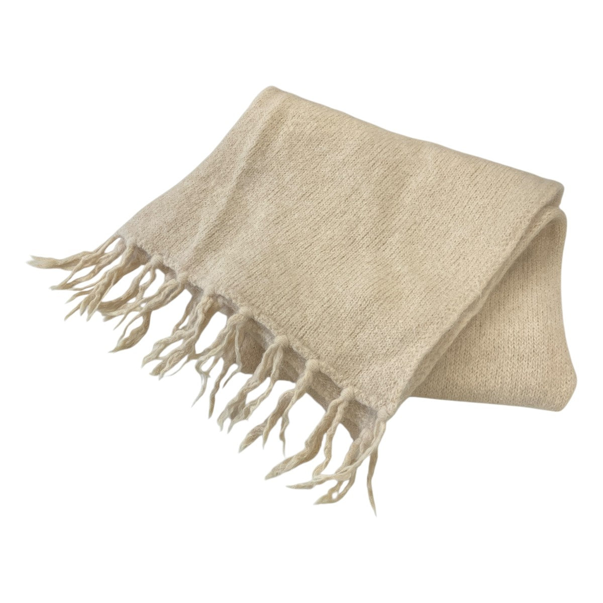 KNITTED SCARFアルパカ混ニットスカーフA4218KCA