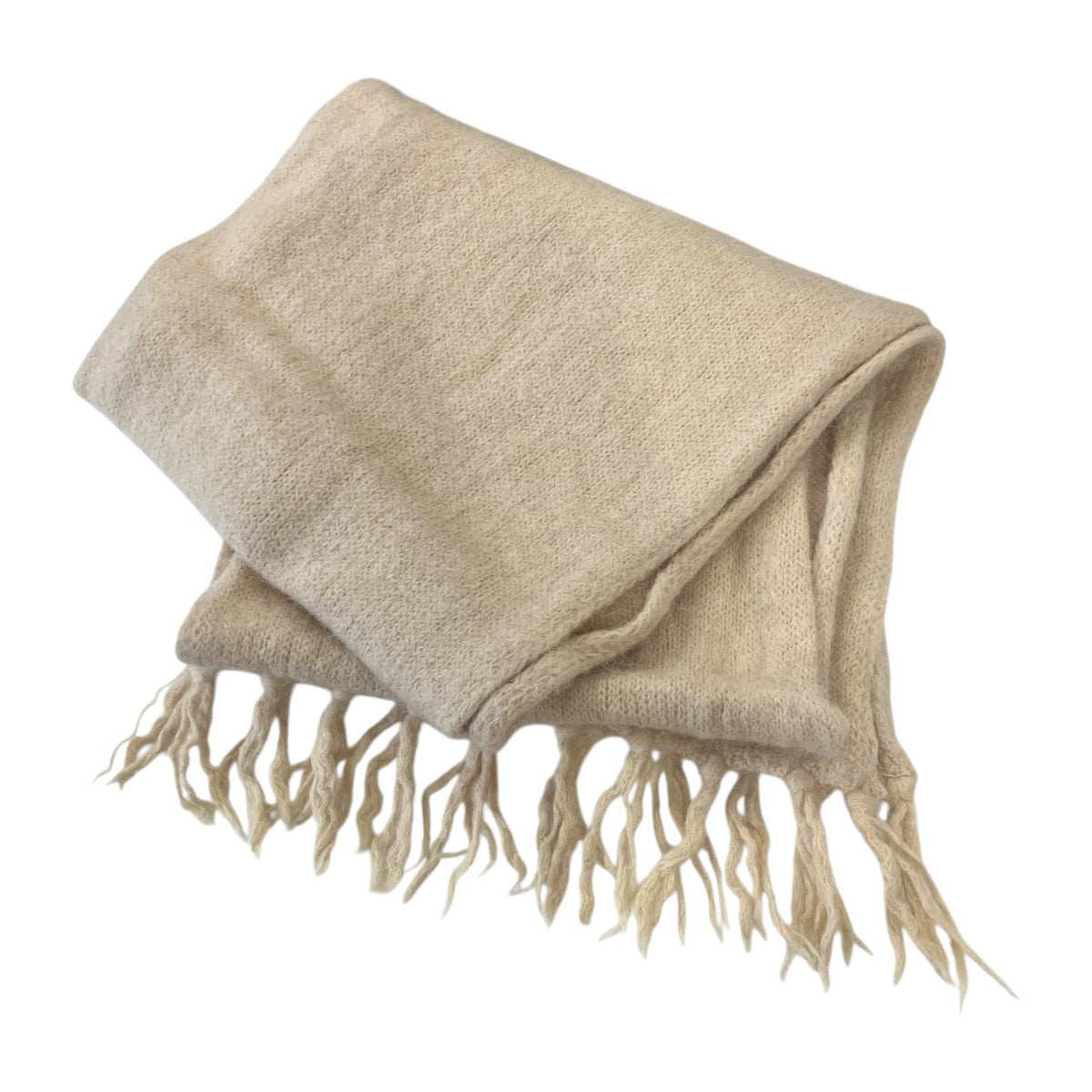 KNITTED SCARFアルパカ混ニットスカーフA4218KCA