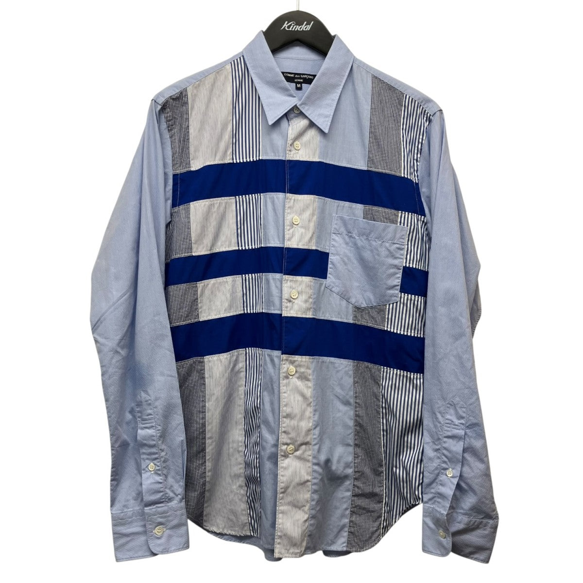 COMME des GARCONS HOMME 17SSストライプパターンシャツHS-B008 古着・中古-1枚目のアイテム画像