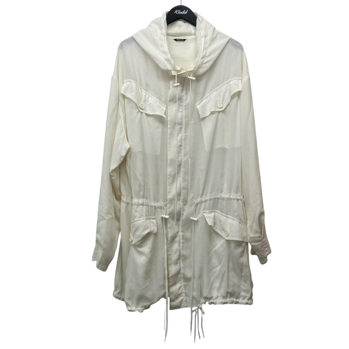 Maison Margiela 1 キュプラミリタリーフーデットロングコートS51AM0470 S54345 古着・中古-1枚目のアイテム画像