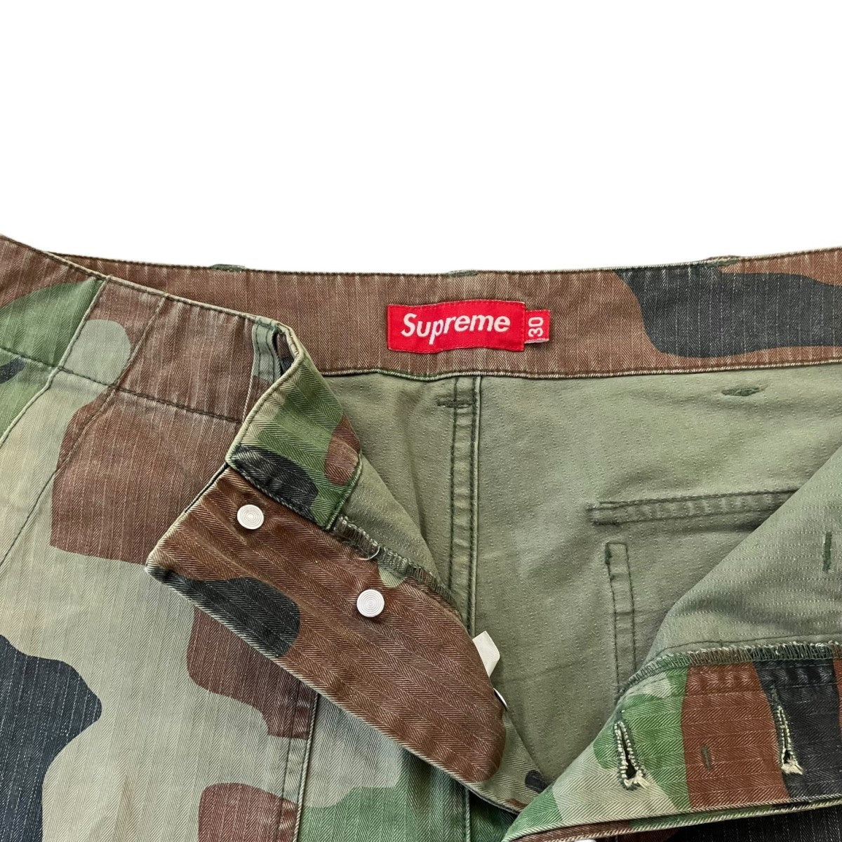 Supreme カモフラテーパードパンツ 古着・中古-4枚目のアイテム画像