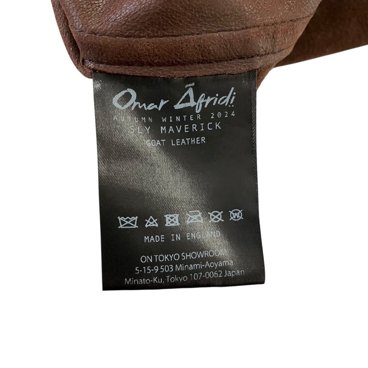 Omar Afridi 24AWカットオフレザーシャツ 古着・中古-4枚目のアイテム画像