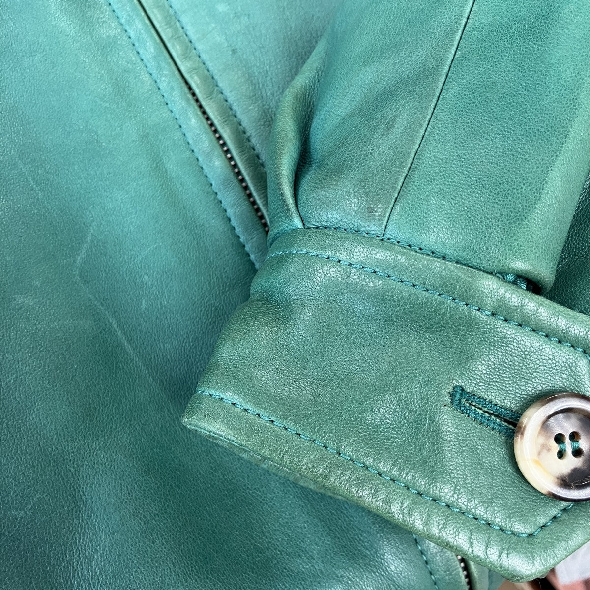 MIU MIU ジップアップレザージャケットMPV715 1WMM 古着・中古-10枚目のアイテム画像