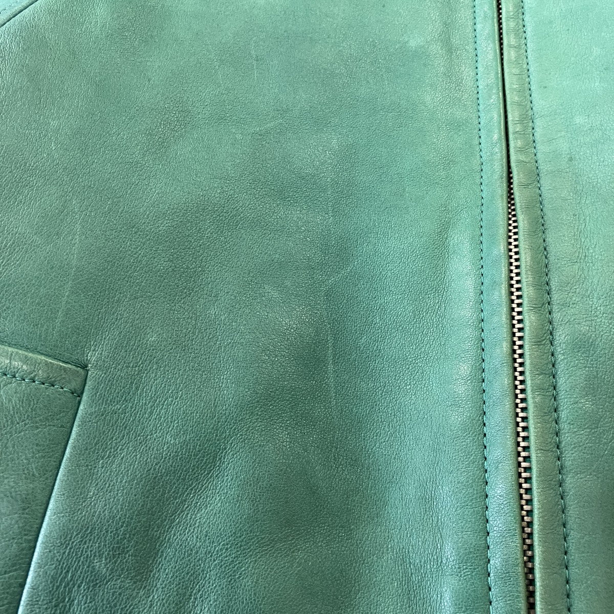 MIU MIU ジップアップレザージャケットMPV715 1WMM 古着・中古-9枚目のアイテム画像