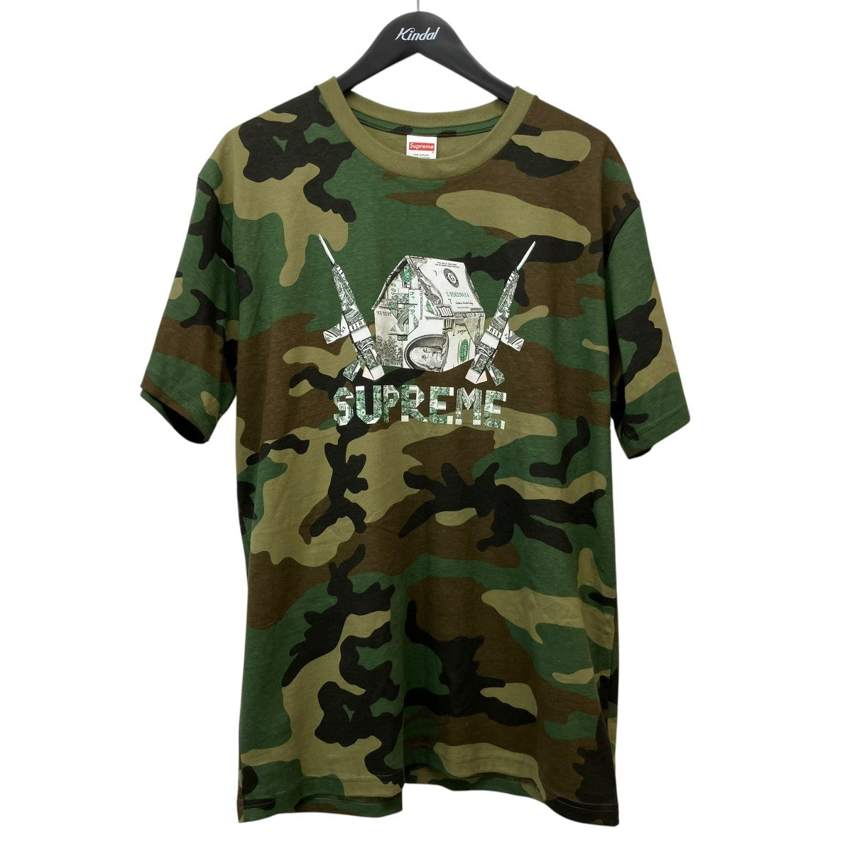 Supreme 26SSOrigami Teeカモ柄プリントＴシャツ 古着・中古-1枚目のアイテム画像