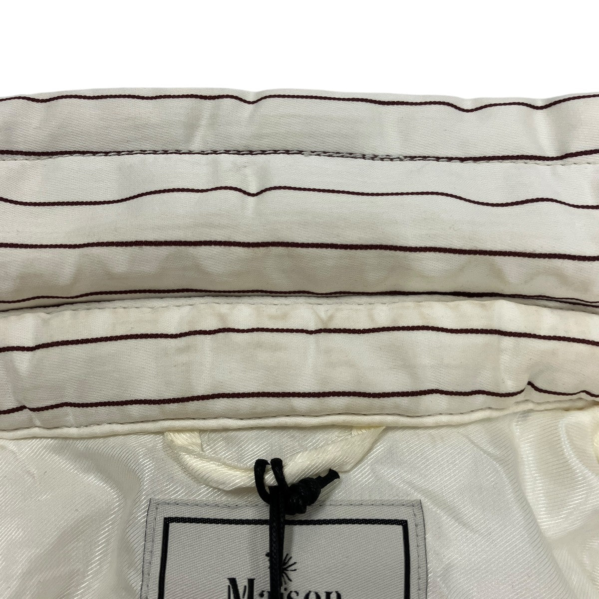 MIHARA YASUHIRO パファーストライプシャツジャケットB15SH161-0 古着・中古-8枚目のアイテム画像