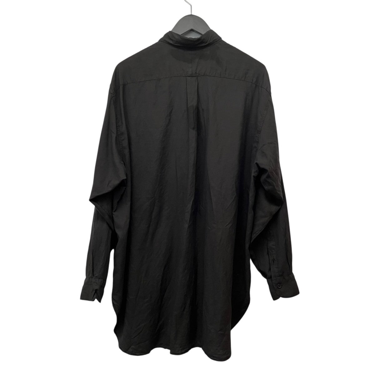 COMOLI(コモリ) 25SSシルク製品染シャツB01-02014 B01-02014 ブラック