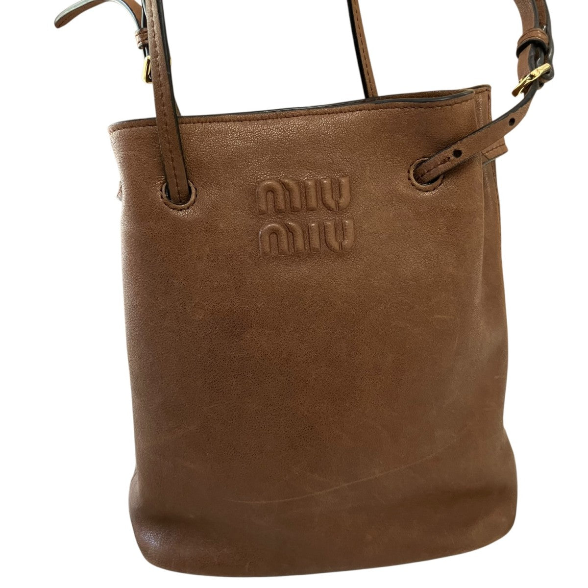 MIU MIU 26SSナッパレザーショルダーバッグ 古着・中古-3枚目のアイテム画像