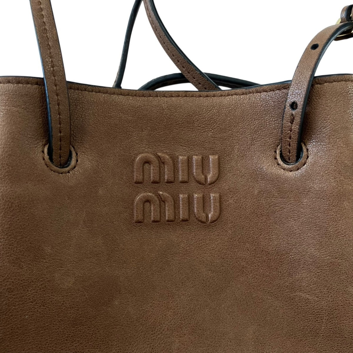 MIU MIU 26SSナッパレザーショルダーバッグ 古着・中古-4枚目のアイテム画像