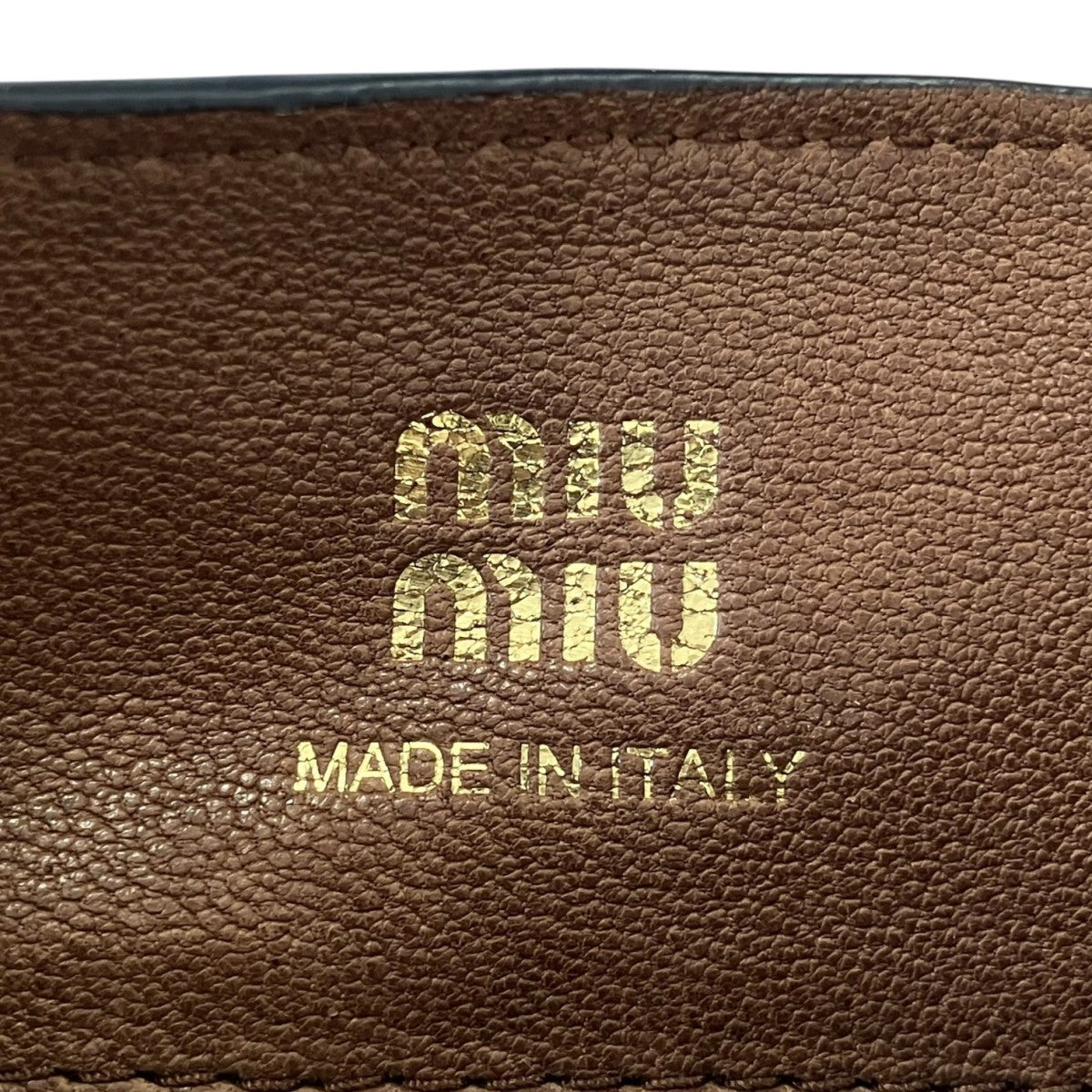 MIU MIU 26SSナッパレザーショルダーバッグ 古着・中古-5枚目のアイテム画像